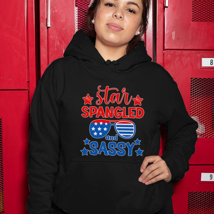 Funny 4Th Of July Star Spangled And Sassy Women Hoodie Unique Gifts