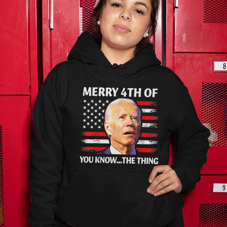 Funny Biden Confused Merry Happy 4Th Of You KnowThe Thing Women Hoodie Unique Gifts