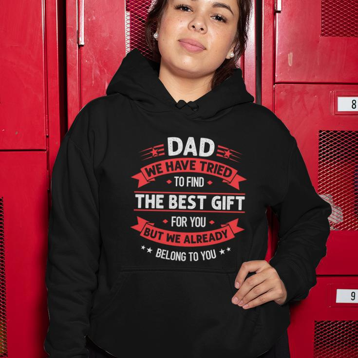 Funny Fathers Day Meaningful Gift Dad From Daughter Son Wife For Daddy Gift Women Hoodie Unique Gifts