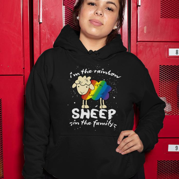 Funny Gay Pride Lgbt Gay Lesbian Im The Rainbow Sheep Gift Women Hoodie Unique Gifts