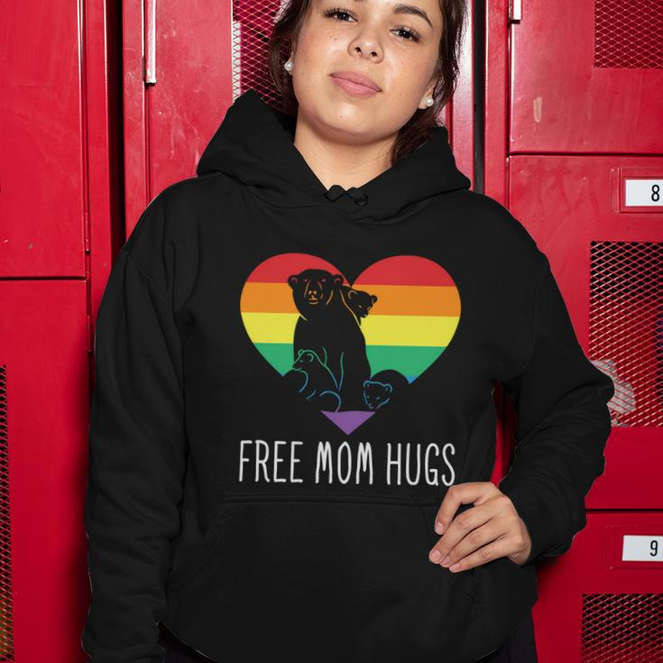 Funny Lgbt Free Mom Hugs Pride Month Women Hoodie Unique Gifts
