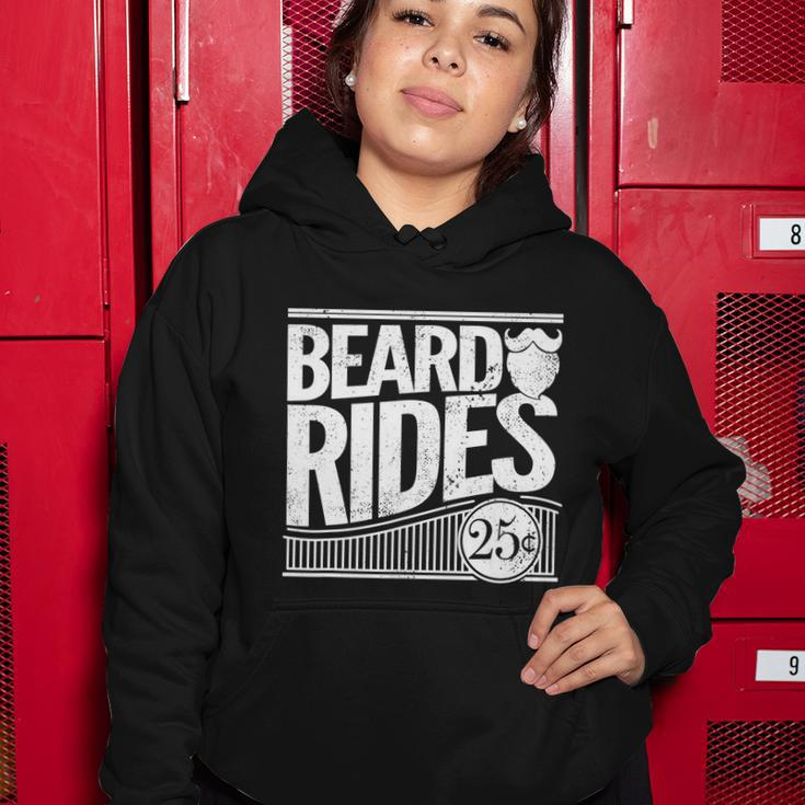 Funny Mens Beard Rides Gift Funny Vintage Distressed Mens Beard Gift Women Hoodie Unique Gifts