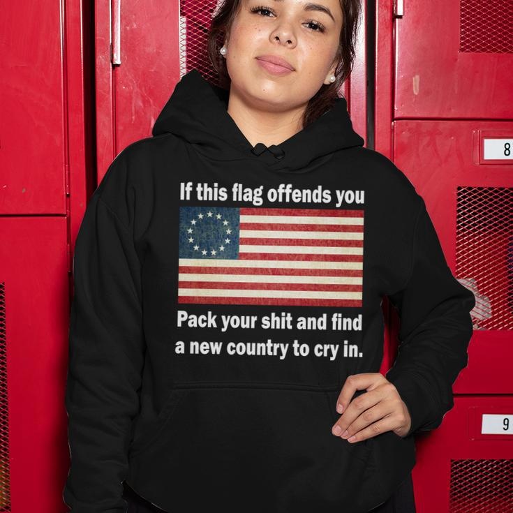 Funny Offensive Betsy Ross Flag Women Hoodie Unique Gifts