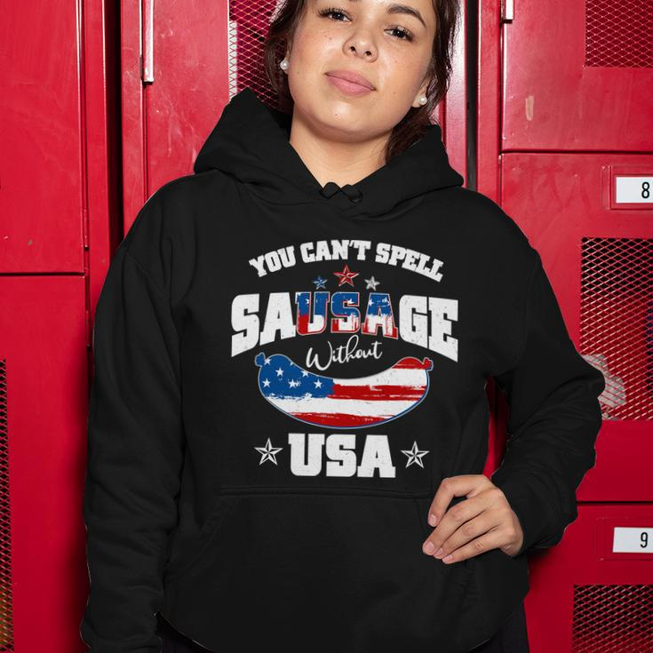 Funny You Cant Spell Sausage Without Usa Women Hoodie Unique Gifts