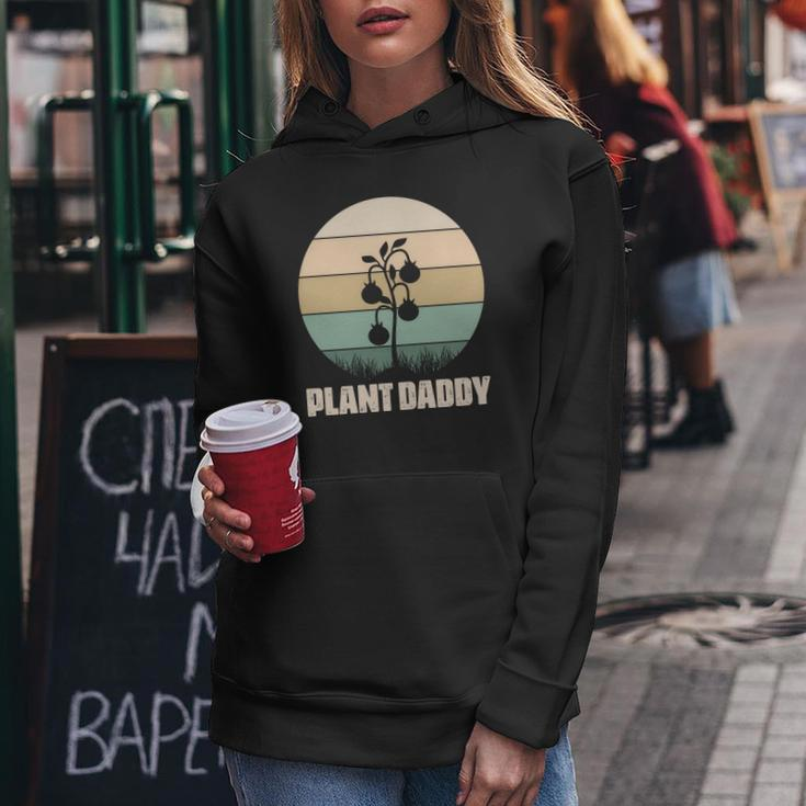 Gardening Plant Daddy Plant Tree Idea Design Women Hoodie Graphic Print Hooded Sweatshirt Funny Gifts