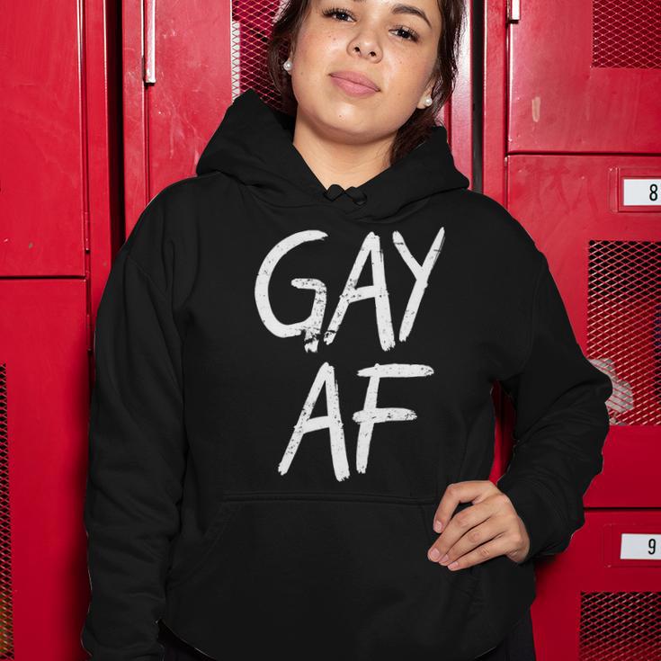 Gay Af Pride Logo Women Hoodie Unique Gifts