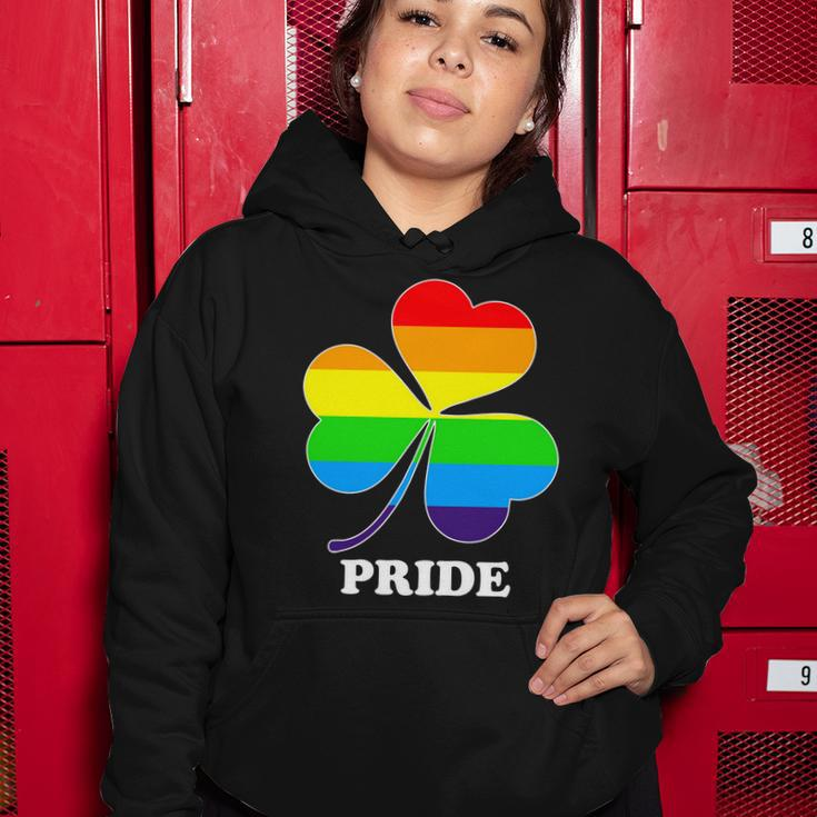 Gay Pride Cloverleaf Rainbow Tshirt Women Hoodie Unique Gifts