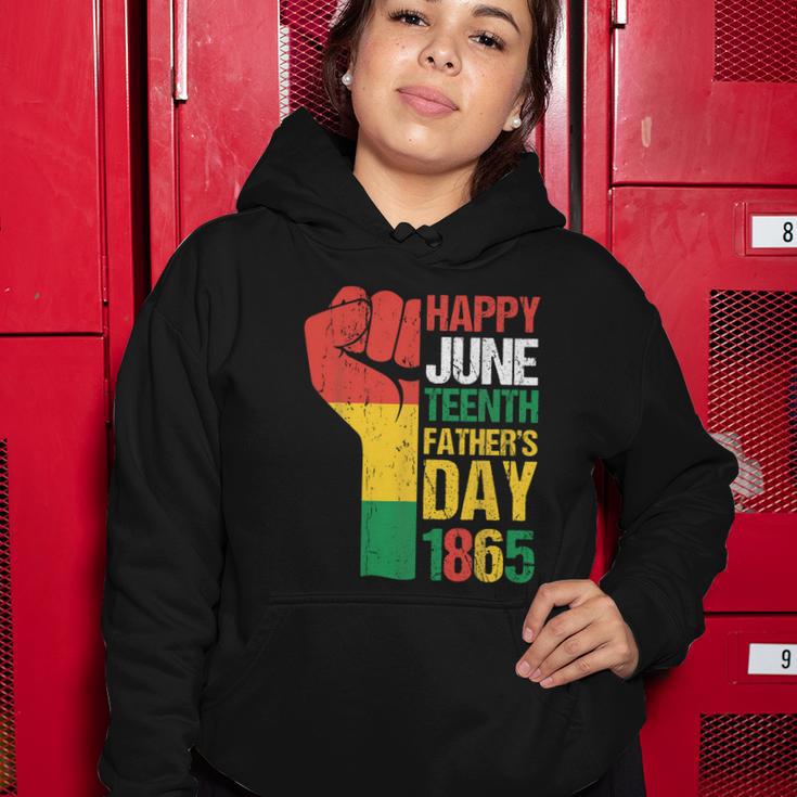 Happy Juneteenth Fathers Day 1865 Fathers Day Women Hoodie Unique Gifts