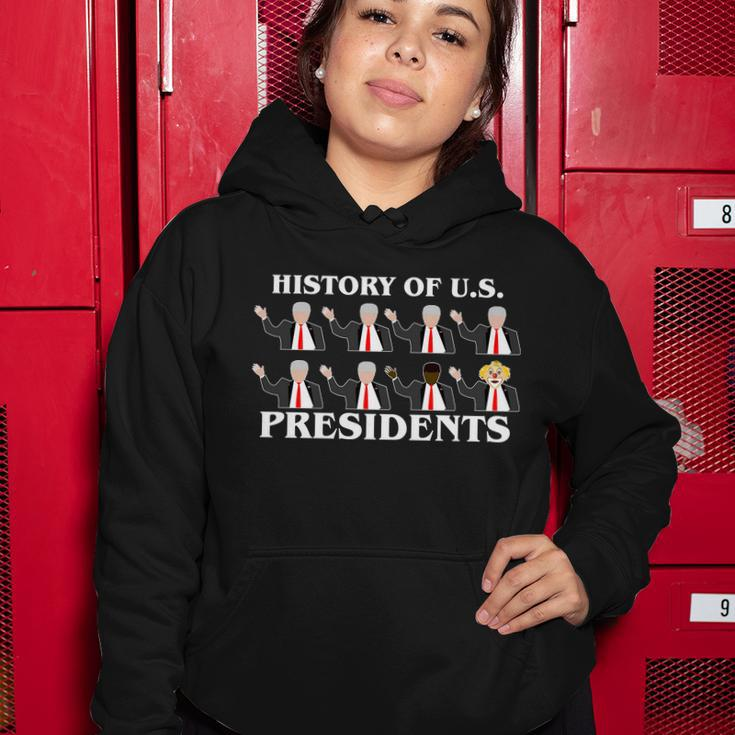 History Of US Presidents Anti Trump Clown Women Hoodie Unique Gifts