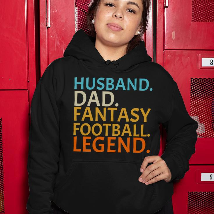 Husband Dad Fantasy Football Legend Women Hoodie Unique Gifts