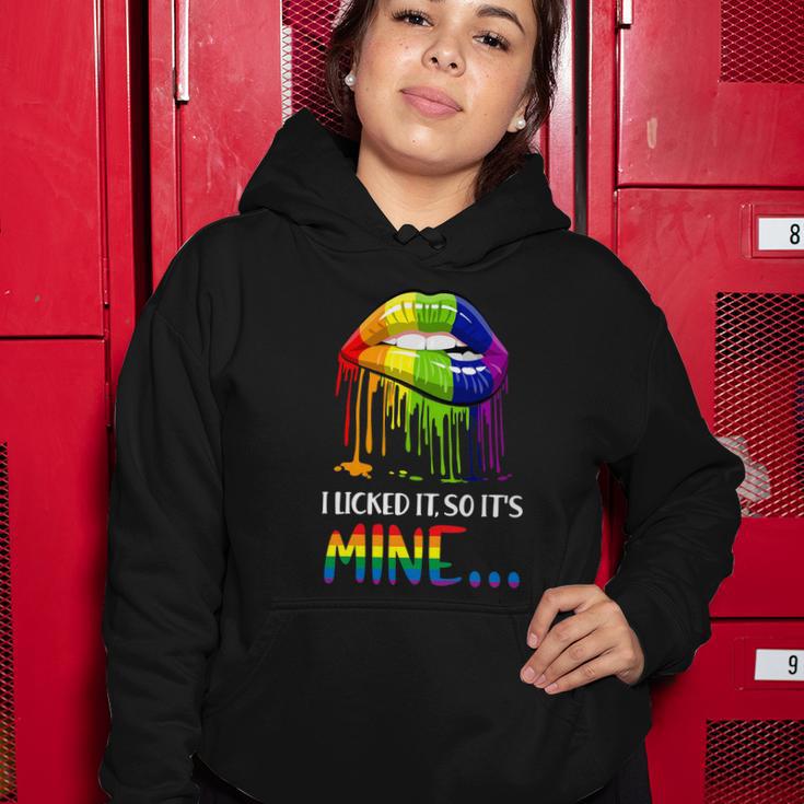 I Licked It So It Mine Gay Pride Lgbt Pride Tshirt Women Hoodie Unique Gifts