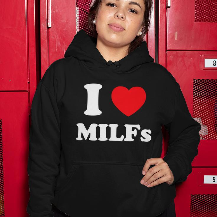 I Love Heart Milfs And Mature Sexy Women Women Hoodie Unique Gifts
