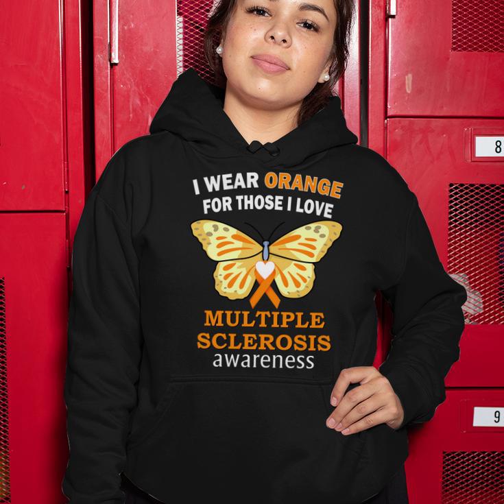 I Wear Orange For Those I Love Ms Multiple Sclerosis Tshirt Women Hoodie Unique Gifts