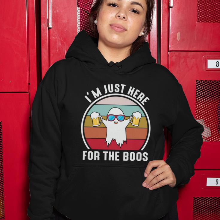 Im Just Here For The Boos Halloween Quote Women Hoodie Unique Gifts