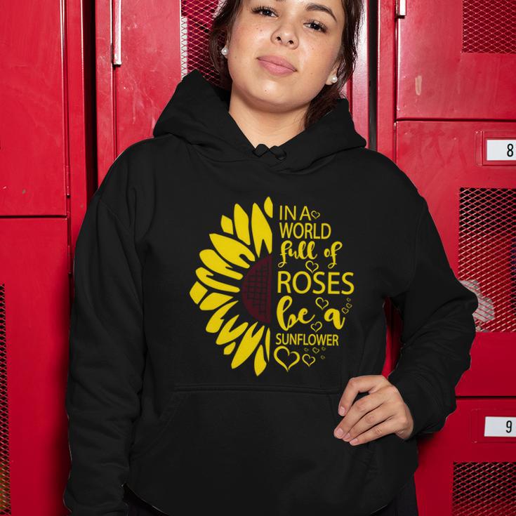 Ina World Fuff Of Roses He A Sunflower Women Hoodie Unique Gifts