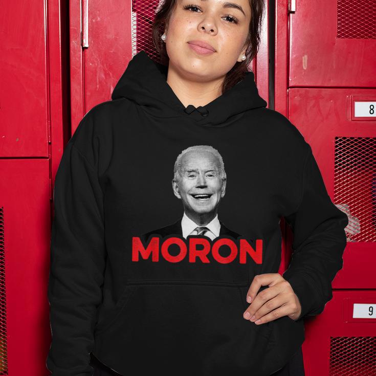 Joe Biden Is An Idiot And A Moron Antibiden 8676 Pro Usa Women Hoodie Unique Gifts