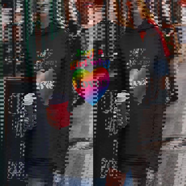 Just A Girl Who Loves Just A Girl Who Loves Graphic Design Printed Casual Daily Basic Women Hoodie Personalized Gifts