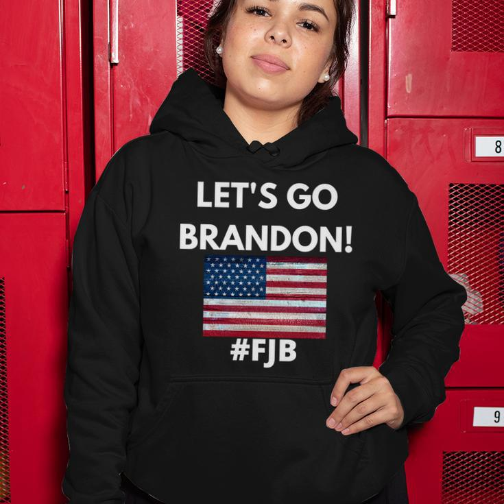 Lets Go Brandon Fjb American Flag Women Hoodie Unique Gifts
