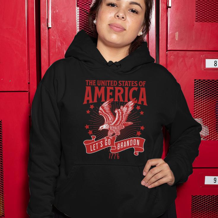 Let’S Go Brandon Usa America Trump 2024 Desantis Women Hoodie Unique Gifts