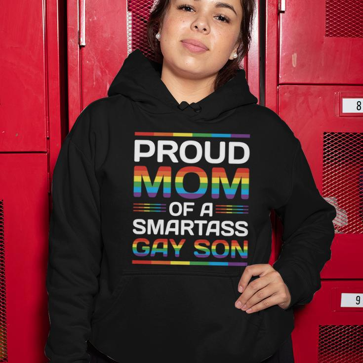 Lgbt Proud Mom Of A Smartass Pride Month Women Hoodie Unique Gifts