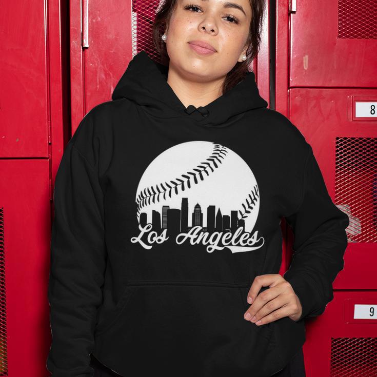 Los Angeles Baseball Vintage La Fan Gear Women Hoodie Unique Gifts