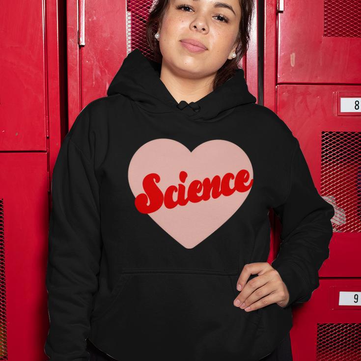 Love Science Retro Heart Women Hoodie Unique Gifts