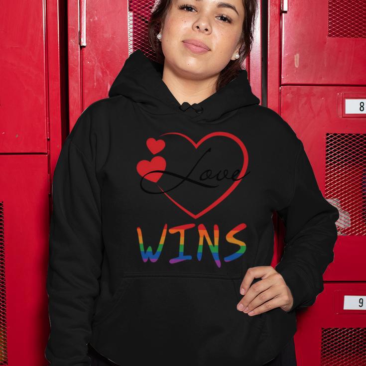 Love Wins Lgbtq Pride Garphic Pride Month Lgbt Women Hoodie Unique Gifts