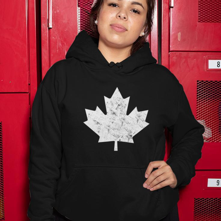 Maple Leaf Flag Vintage Red White Funny Canada Day Women Hoodie Unique Gifts