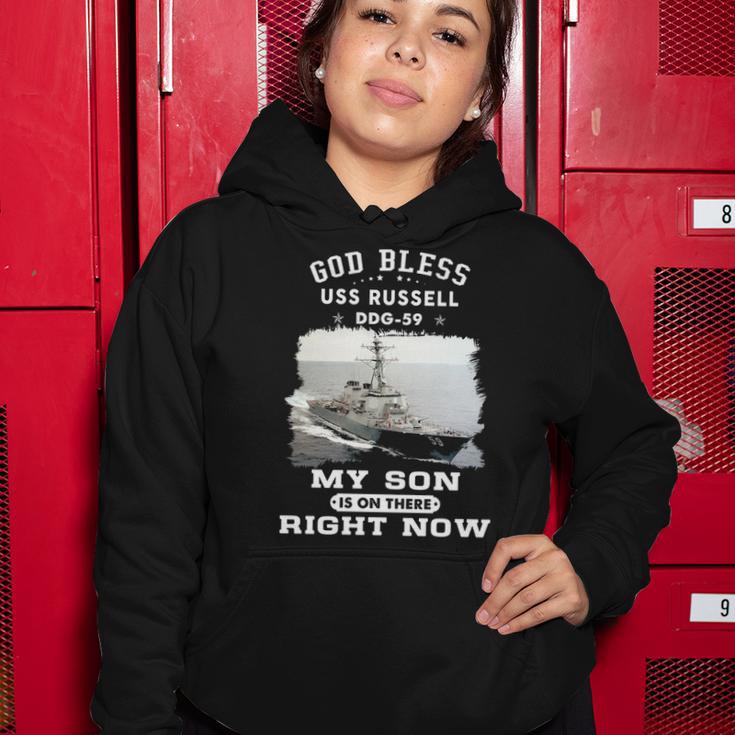 My Son Is On Uss Russell Ddg Women Hoodie Unique Gifts