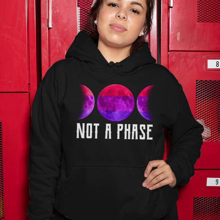 Not A Phase Bi Pride Bisexual Women Hoodie Unique Gifts