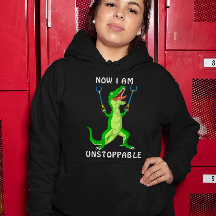 Now I Am Unstoppable Dinosaur Women Hoodie Unique Gifts