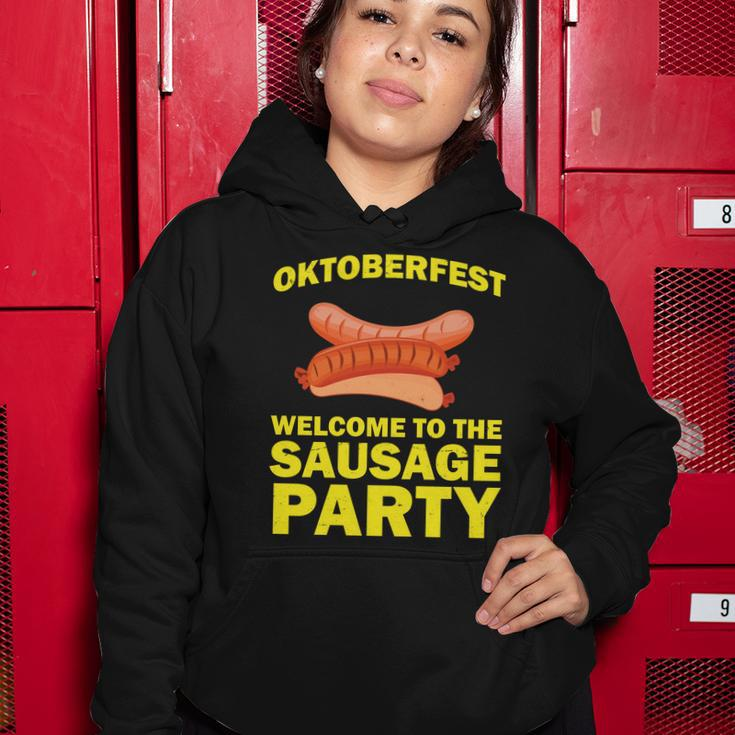 Oktoberfest Welcome To The Sausage Party Women Hoodie Unique Gifts