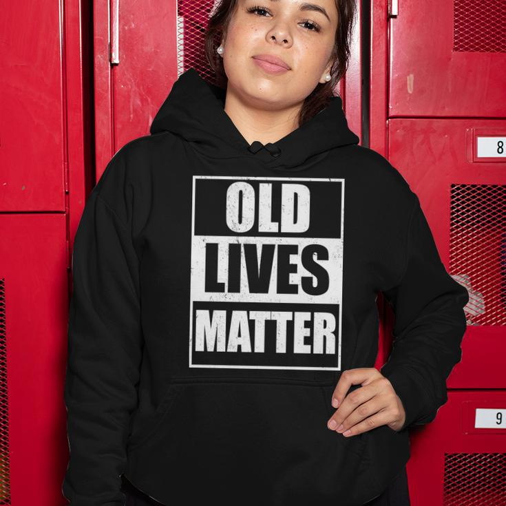 Old Lives Matter Distressed Logo Tshirt Women Hoodie Unique Gifts