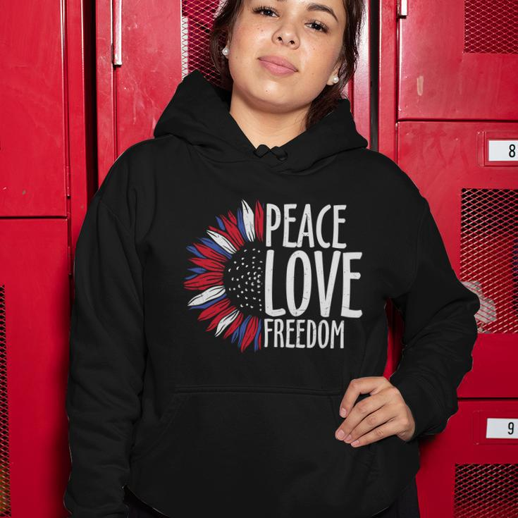 Peace Love Freedom For 4Th Of July Plus Size Shirt For Men Women Family Unisex Women Hoodie Unique Gifts