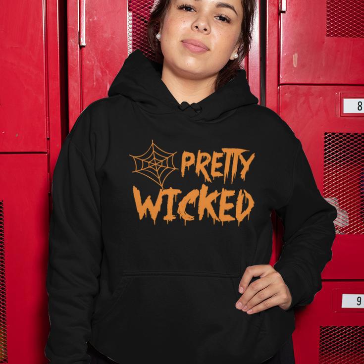 Pretty Wicked Halloween Quote V2 Women Hoodie Unique Gifts