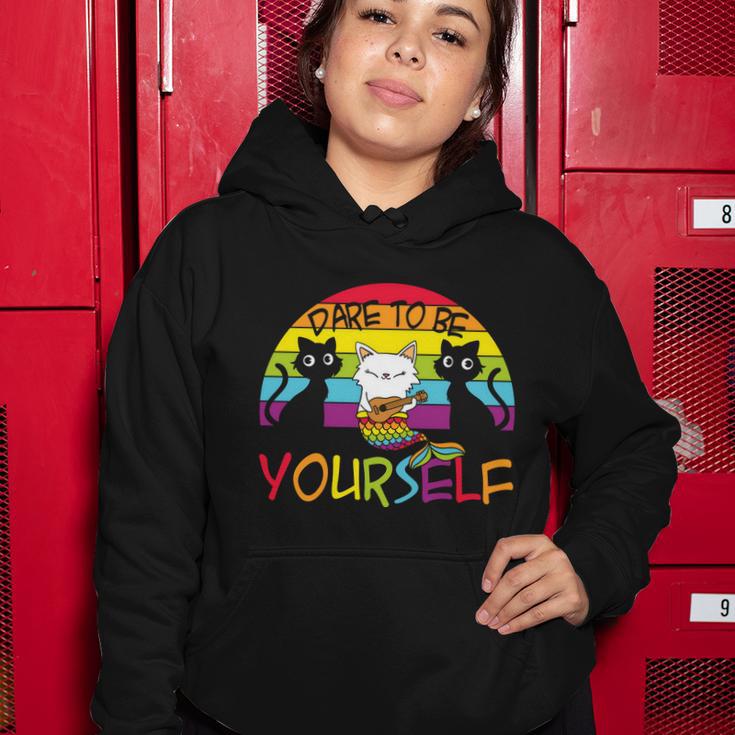 Pride Month Dare To Be Yourself Lgbt Women Hoodie Unique Gifts