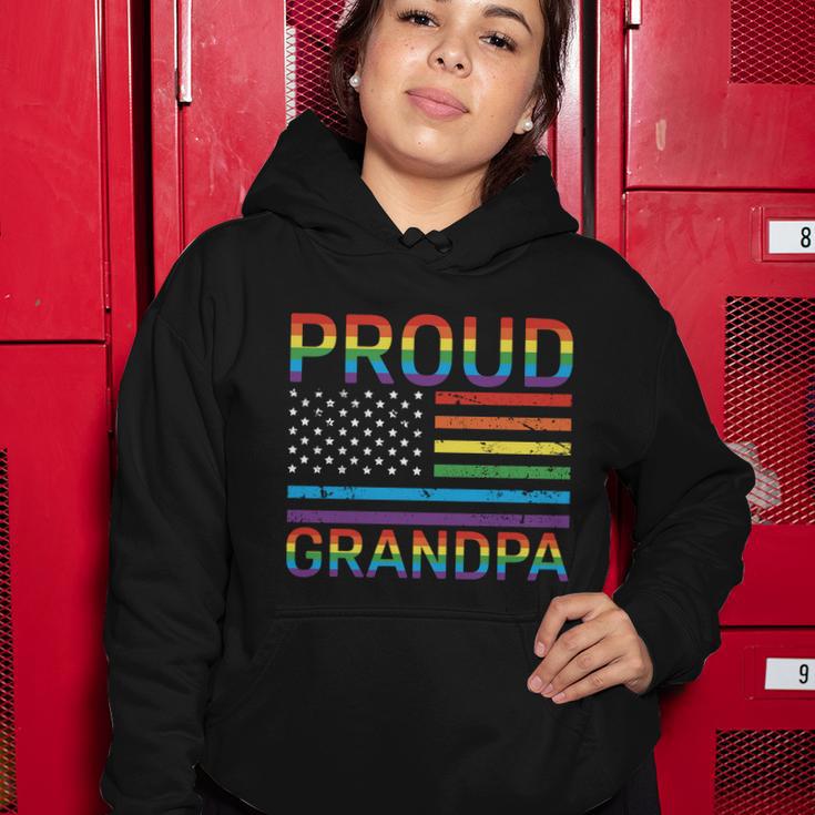 Proud Pride Grandpa Flag Graphic 4Th July Plus Size Shirt Women Hoodie Unique Gifts