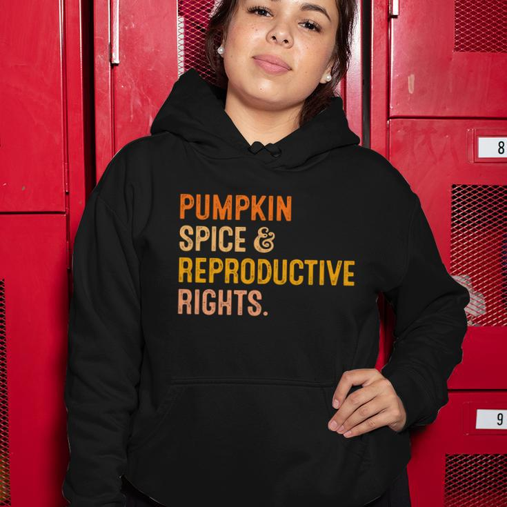 Pumpkin Spice Reproductive Rights Cool Gift Fall Feminist Choice Gift Women Hoodie Unique Gifts