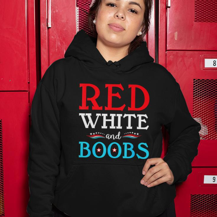 Red White And Boobs 4Th Of July Quote Independence Day Women Hoodie Unique Gifts