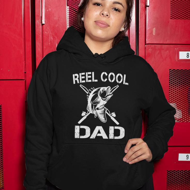 Reel Cool Dad Fishing Daddy Funny Fathers Day Women Hoodie Unique Gifts