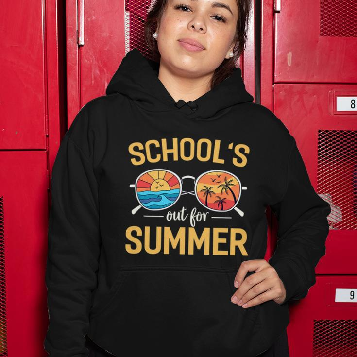 Schools Out For Summer Funny Happy Last Day Of School Gift Women Hoodie Unique Gifts