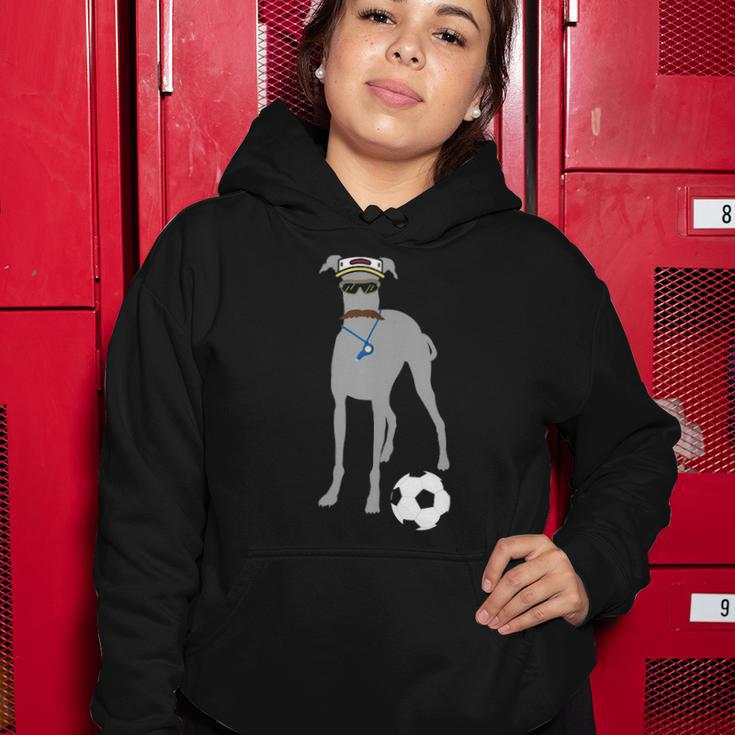 Soccer Gift Idea Fans- Sporty Dog Coach Hound Women Hoodie Unique Gifts