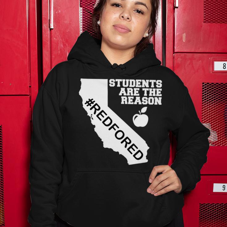 Students Are The Reason Red For Ed California Teacher Women Hoodie Unique Gifts