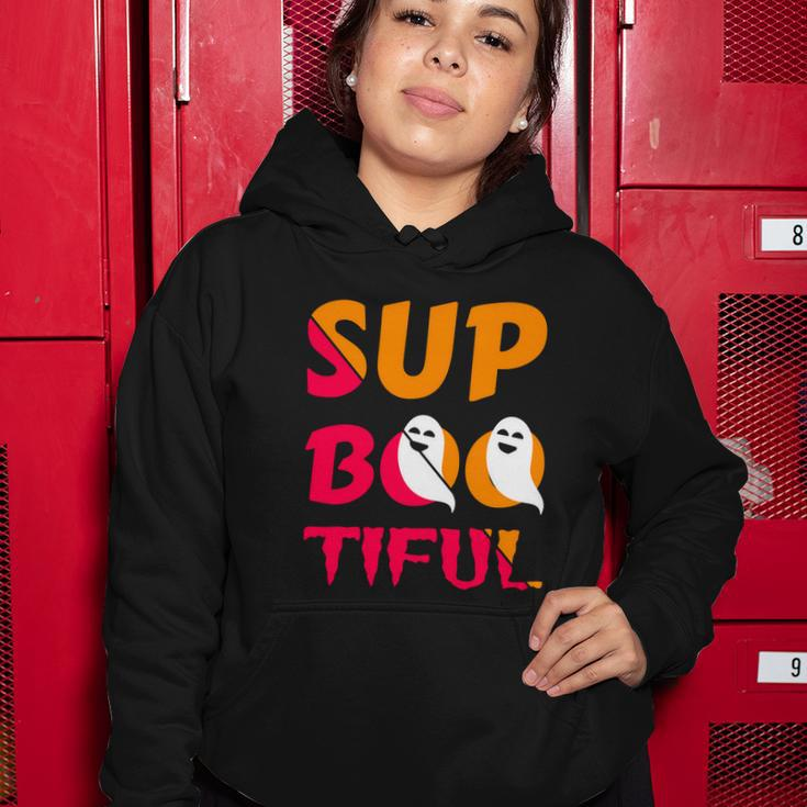 Sup Boo Tiful Halloween Quote Women Hoodie Unique Gifts