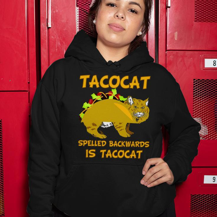 Tacocat Spelled Backwards Funny Cat Tshirt Women Hoodie Unique Gifts