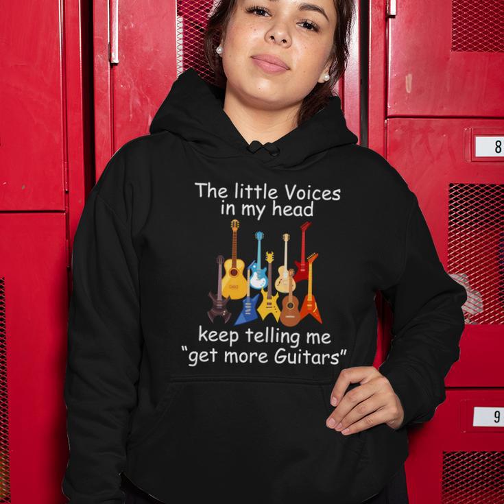 The Little Voices In My Head Say Get More Guitars Tshirt Women Hoodie Unique Gifts