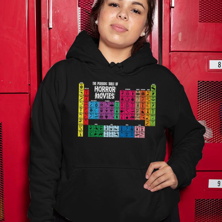 The Periodic Table Of Horror Movies Chemistry Science Women Hoodie Unique Gifts