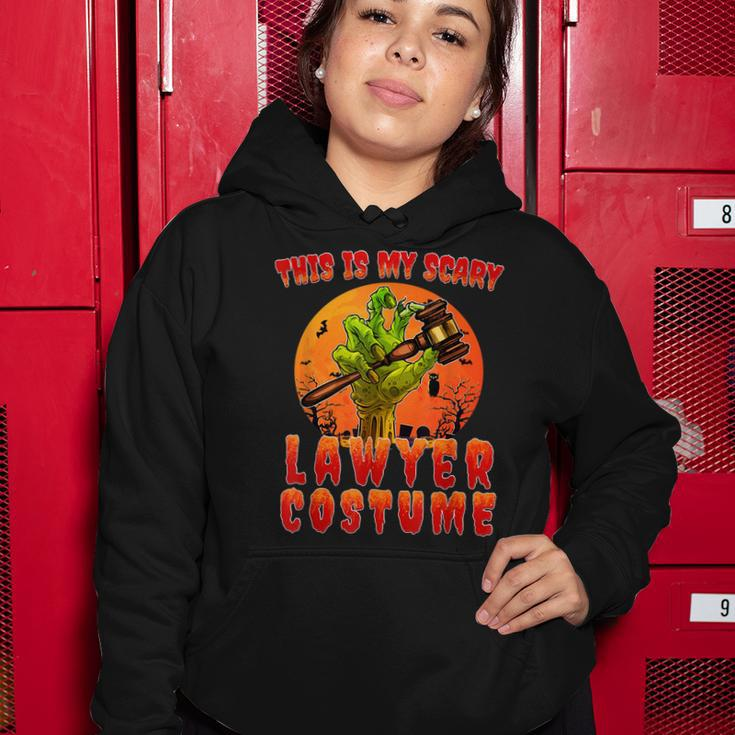 This Is My Scary Lawyer Costume Zombie Spooky Halloween Women Hoodie Funny Gifts