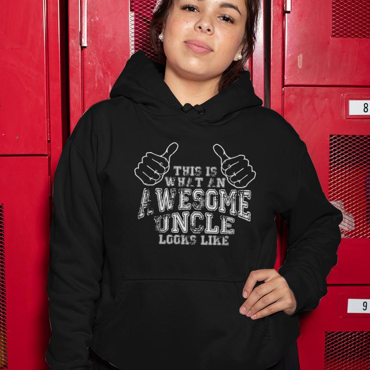 This Is What An Awesome Uncle Looks Like Women Hoodie Unique Gifts