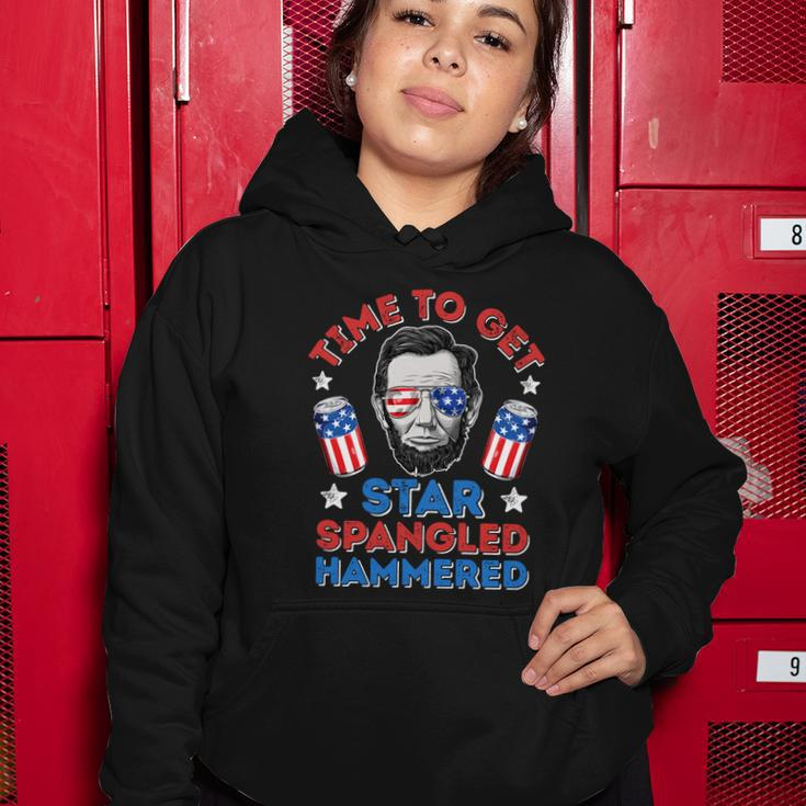 Time To Get Star Spangled Hammered 4Th Of July Men Lincoln Women Hoodie Unique Gifts